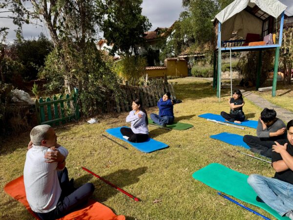 Awakening yoga, in the garden of Casa Peralta - Image 6