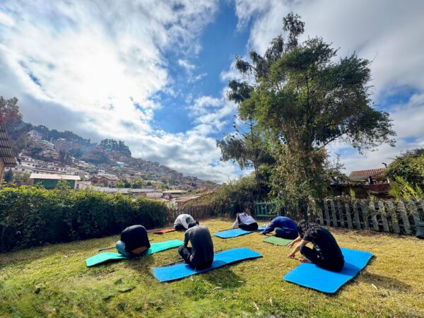 Awakening yoga, in the garden of Casa Peralta - Image 7